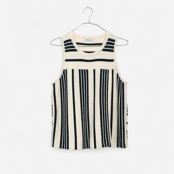 Tops - Madewell Women's Black and White Vest